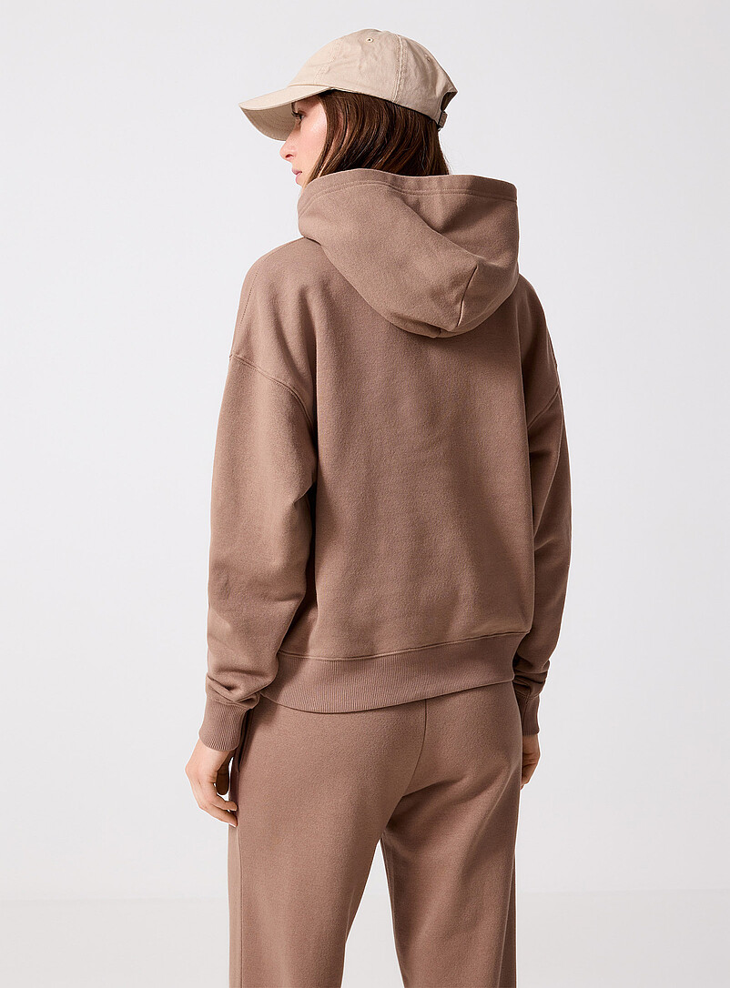 Organic cotton fleece jersey hoodie product image 2