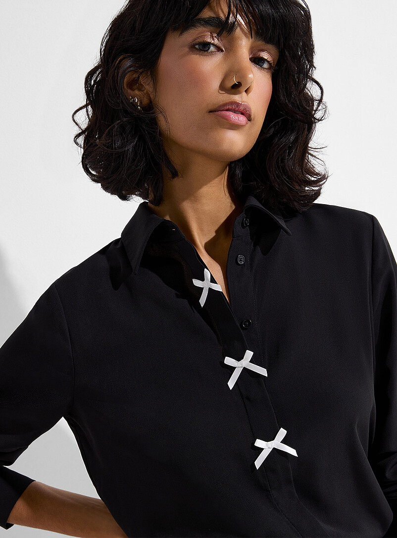 Small contrasting bows shirt product image 2