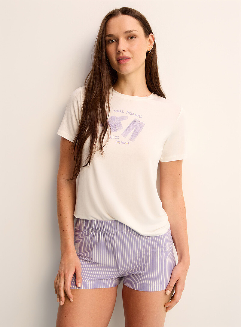 Adorable pattern supple pyjama shorts product image (primary)