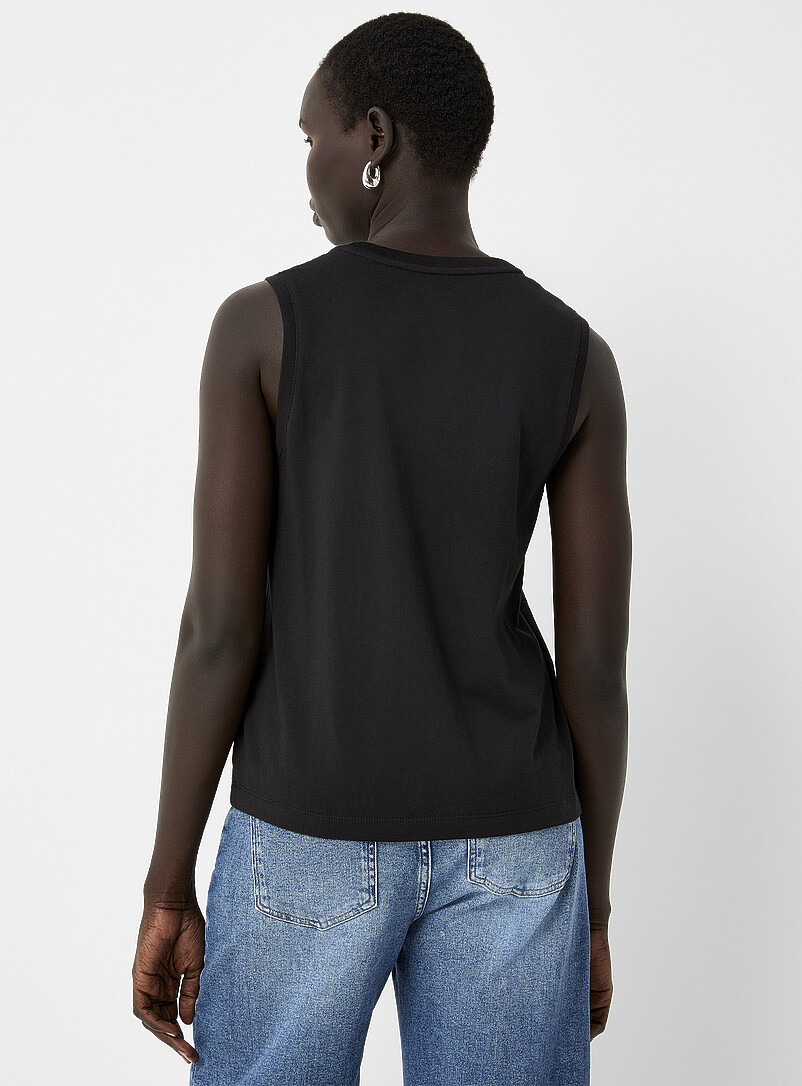 Pure organic cotton crew-neck tank product image 2