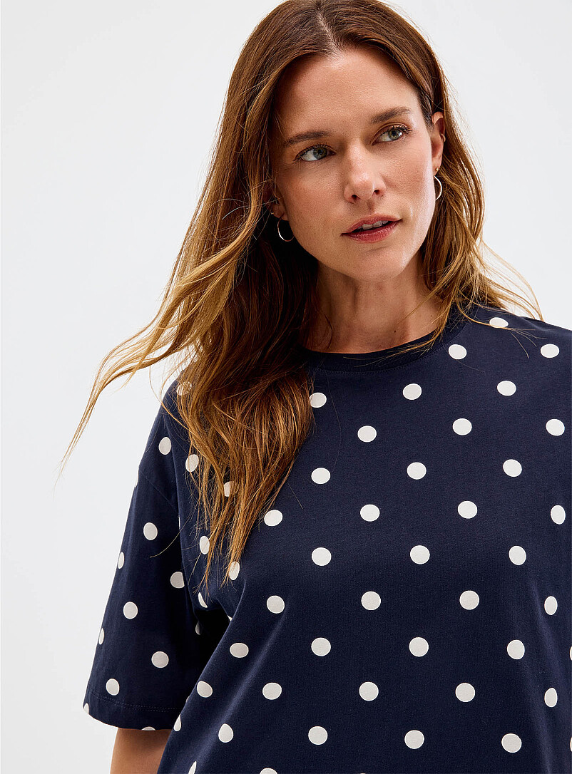 Organic cotton pattern boxy T-shirt product image 2