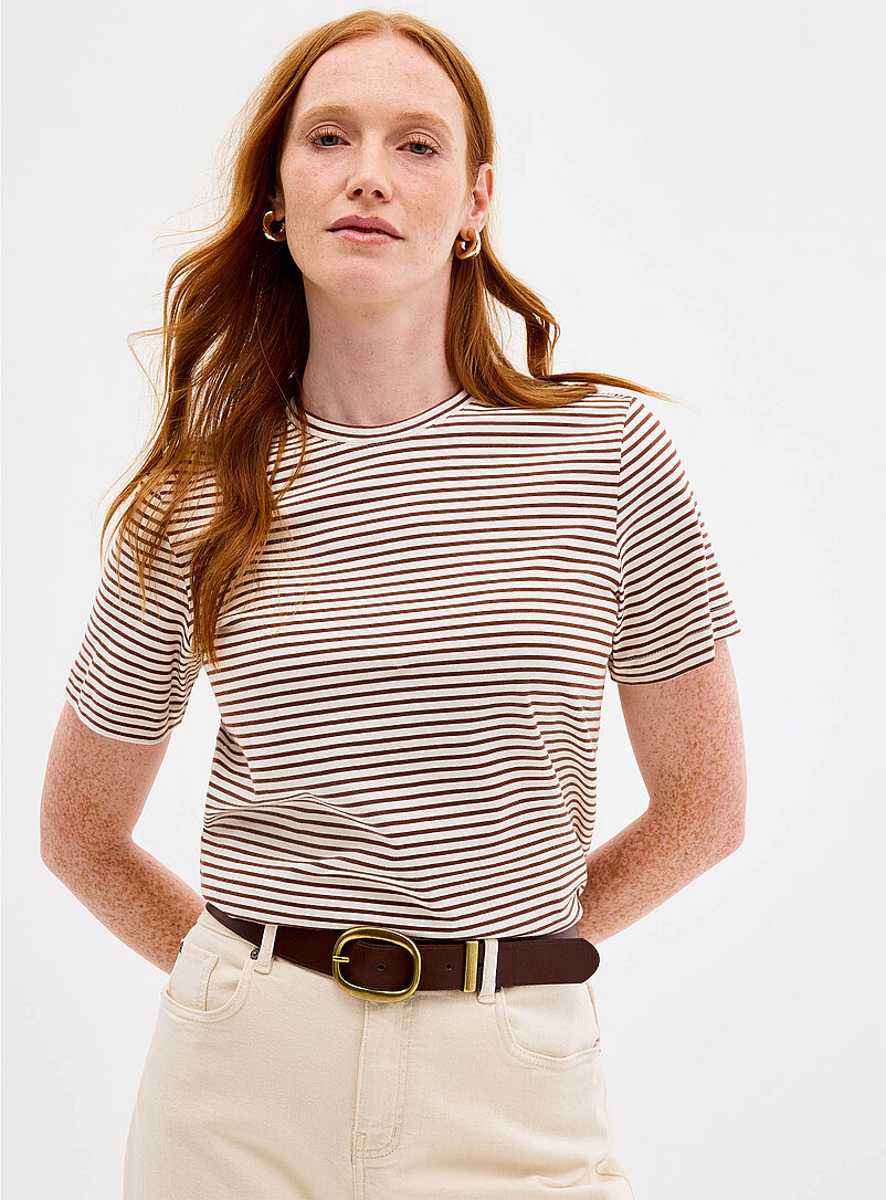 Organic Cotton Striped T-Shirt
