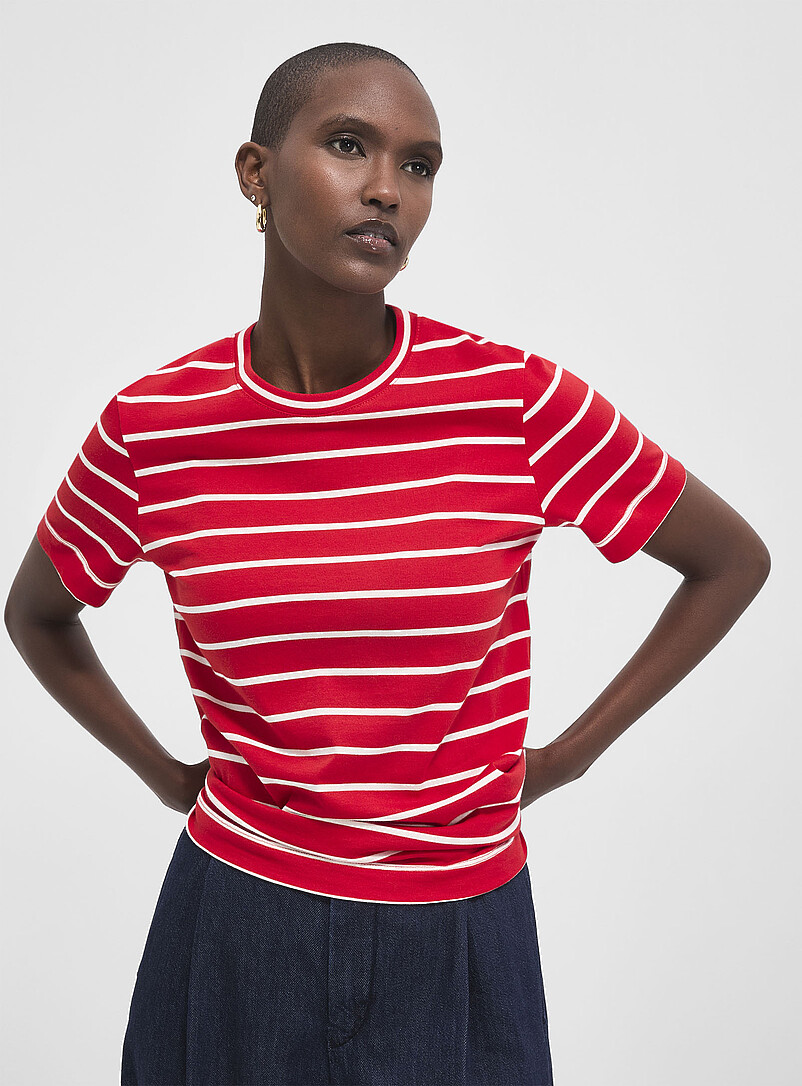 Organic Cotton Striped T-Shirt