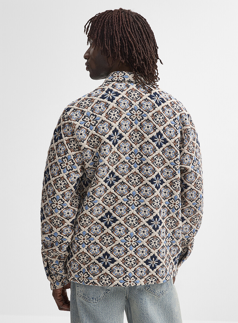 Mosaic jacquard overshirt product image 3