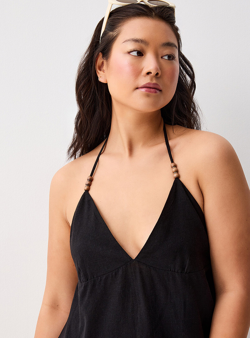 Beaded strap halter minidress product image 2