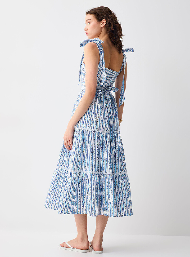 Tiered poplin maxi dress product image 3