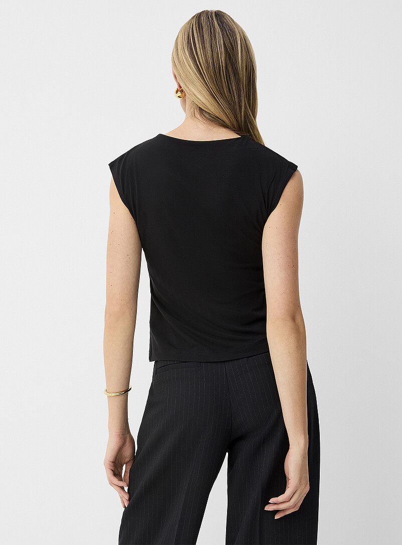 Cap-sleeve ultra-flowy T-shirt product image 2