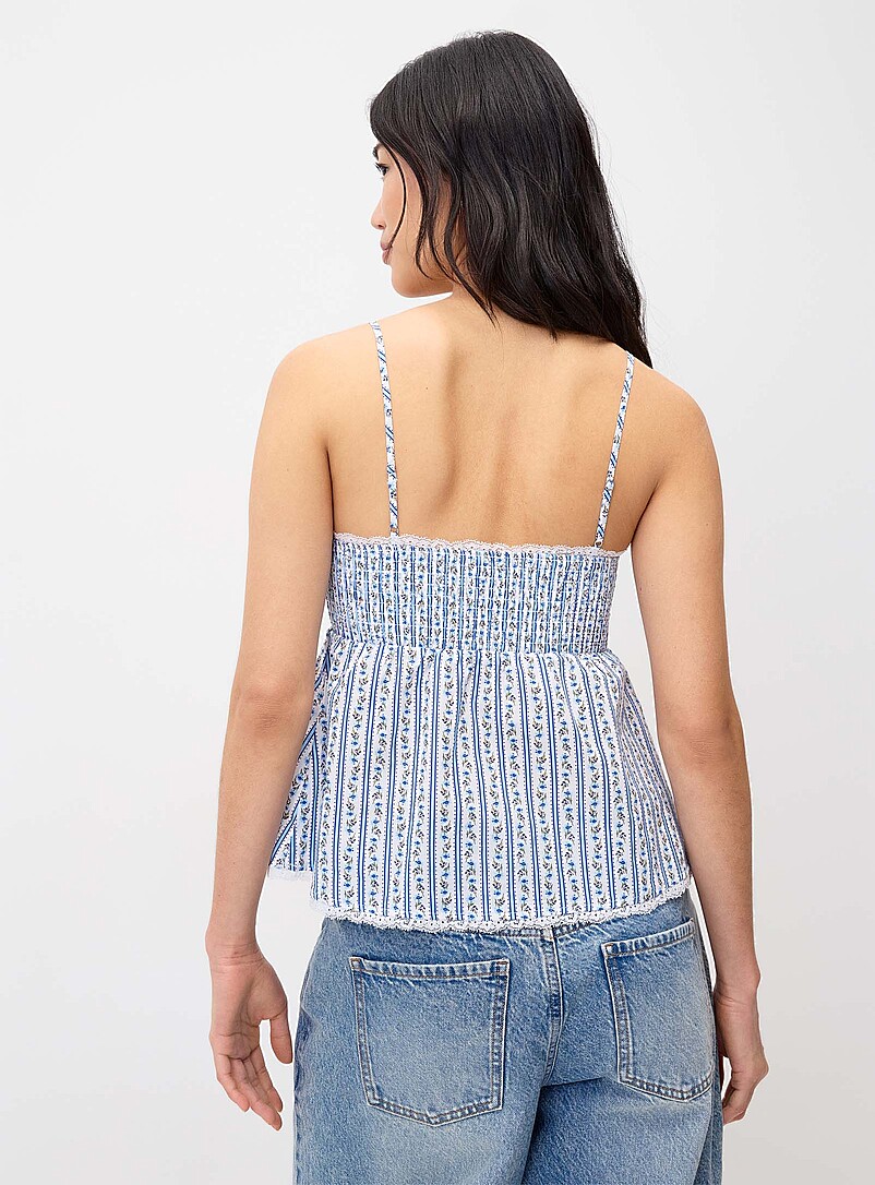 Smocked babydoll cami product image 3