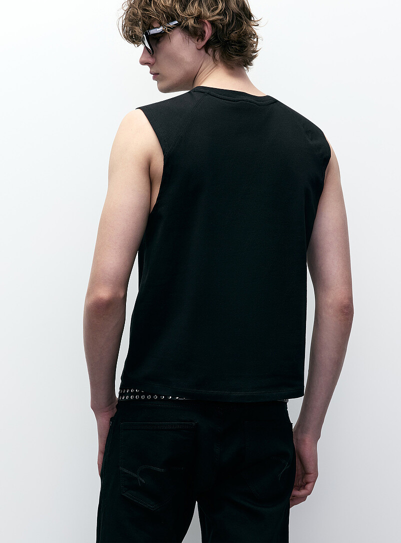 Cropped raglan muscle tee product image 2