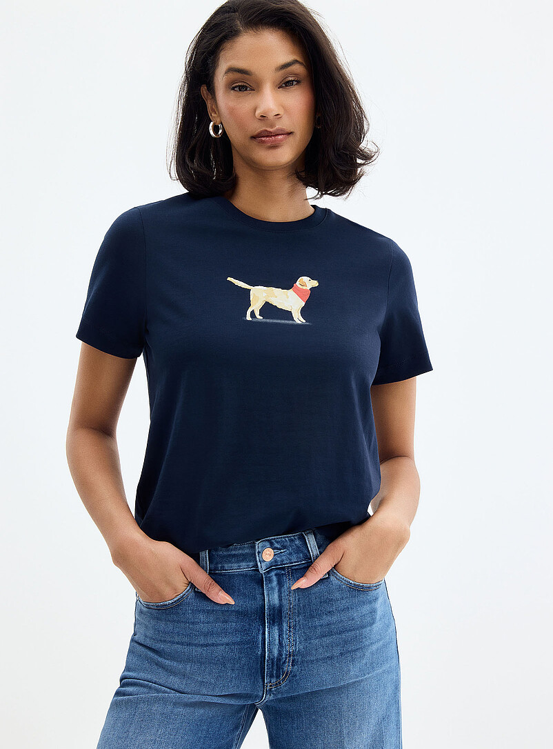 Canine Drawing Pure Organic Cotton T-Shirt In Support Of The Mira Foundation