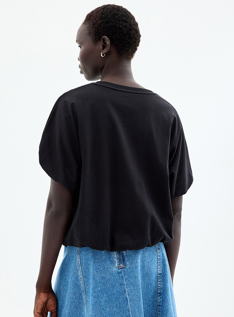 Organic cotton bubble-hem T-shirt product image 2