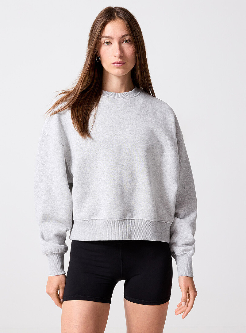 Boxy fleece jersey sweatshirt product image (primary)