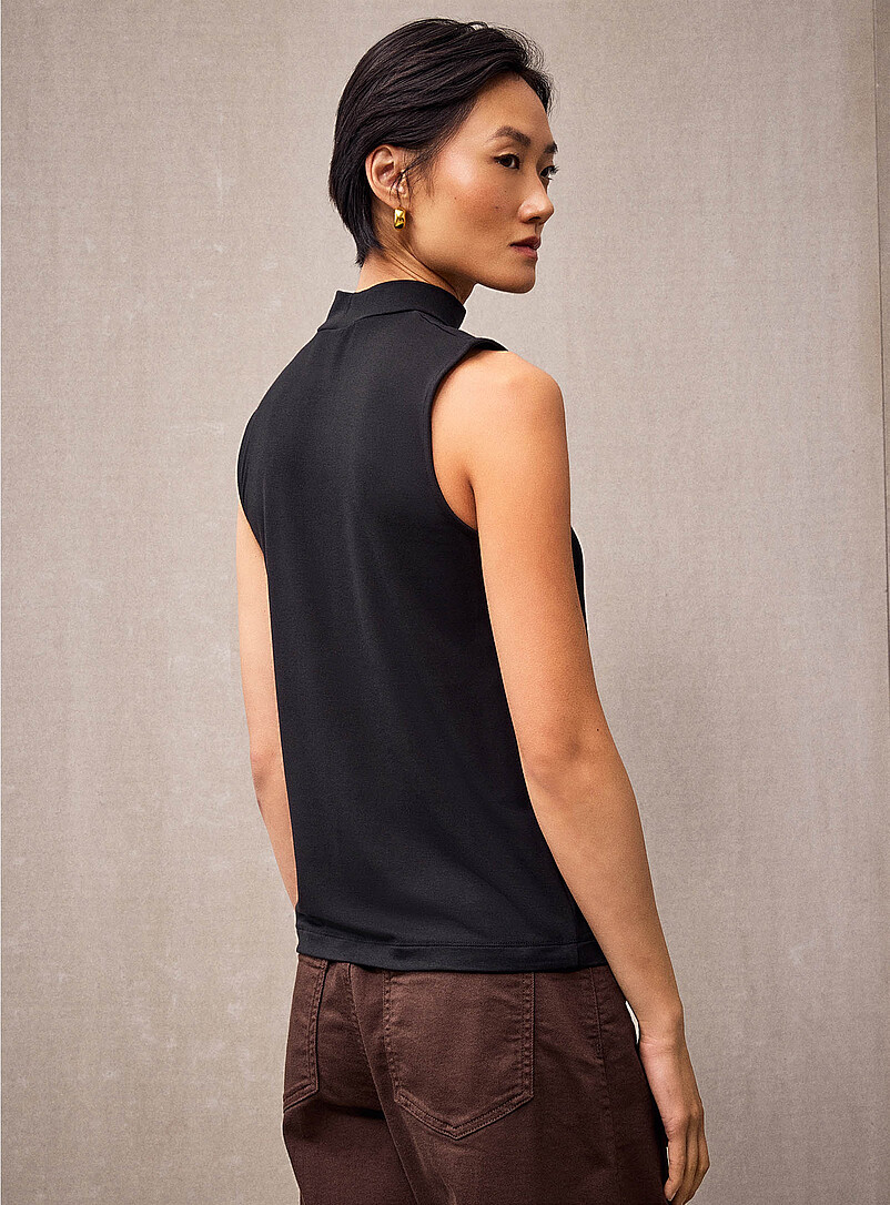 Stand collar ultra-flowy loose cami product image 2