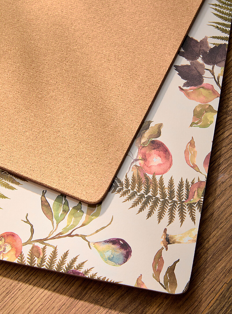 Charming orchard laminated cork placemats Set of 4 product image 2