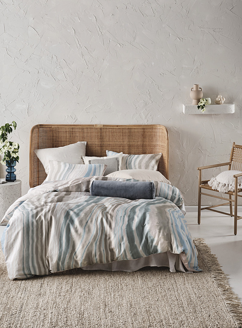 Linen House Assorted Natural marbling duvet cover set