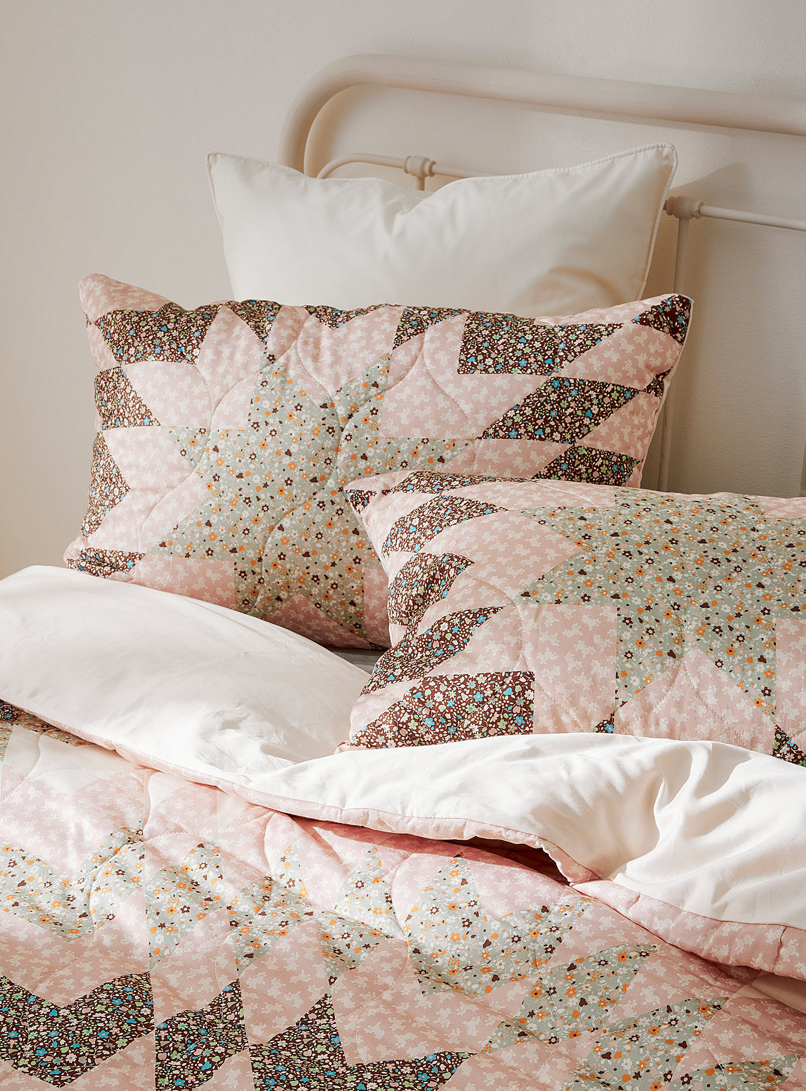 Linen House - Quilted patchwork duvet cover set