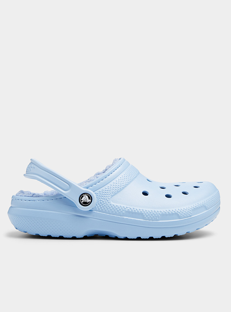 Crocs Blue Lined Classic clog slipper for women