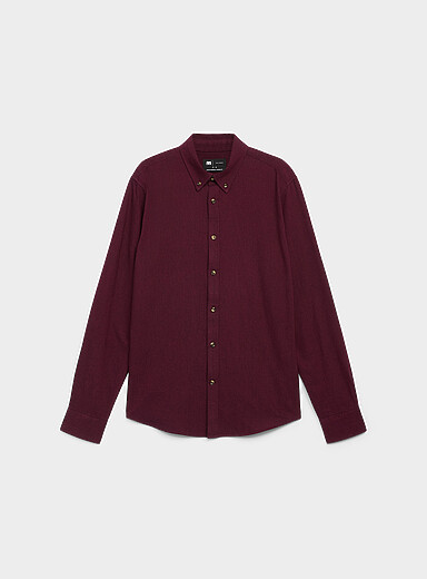 Heathered flannel shirt <b>Modern fit</b>