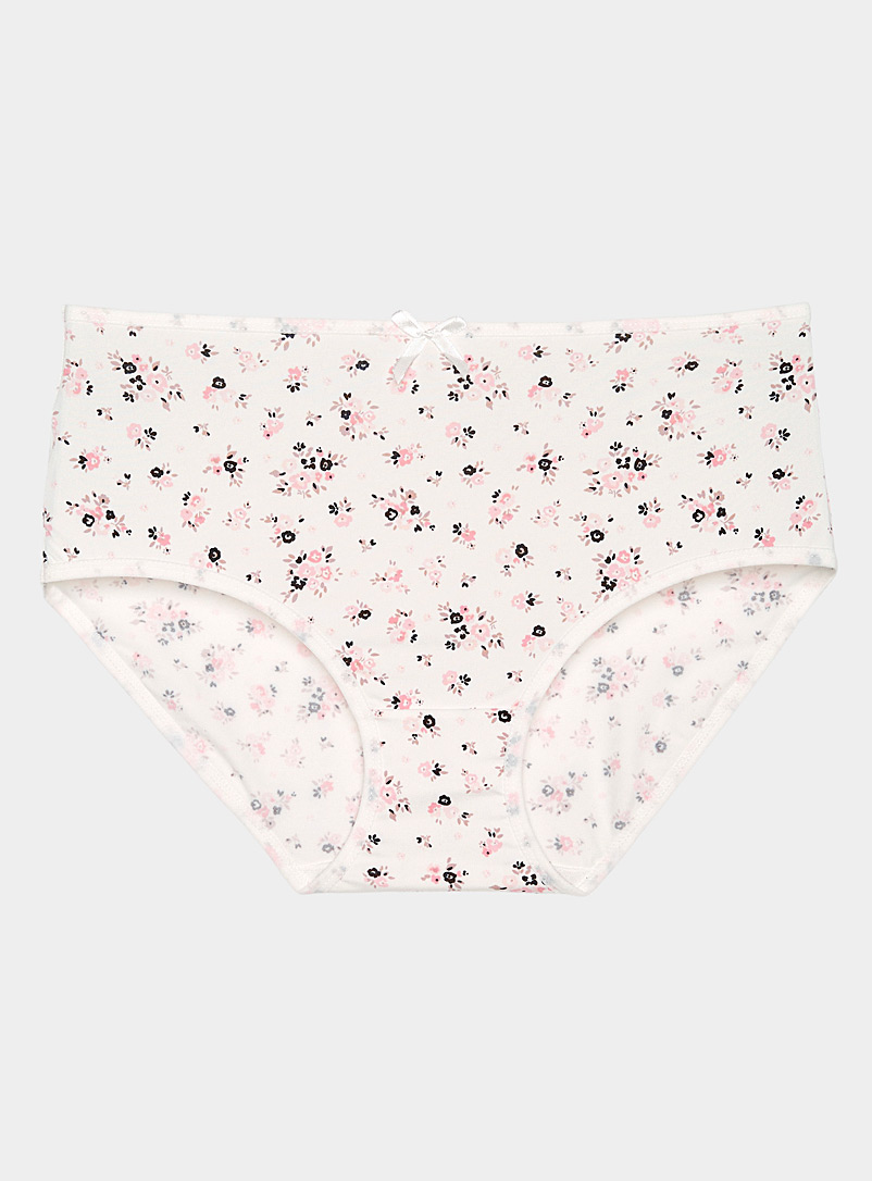 Miiyu Patterned White Colourful bow-waist hipster for women