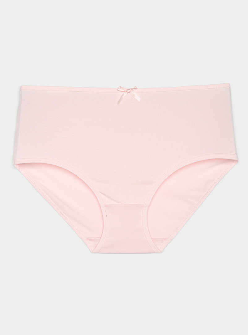 Miiyu Pink Colourful bow-waist hipster for women