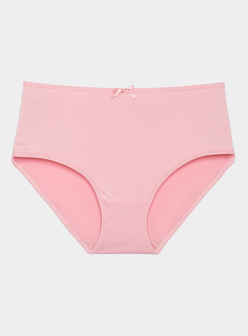 Miiyu Medium Pink Colourful bow-waist hipster for women