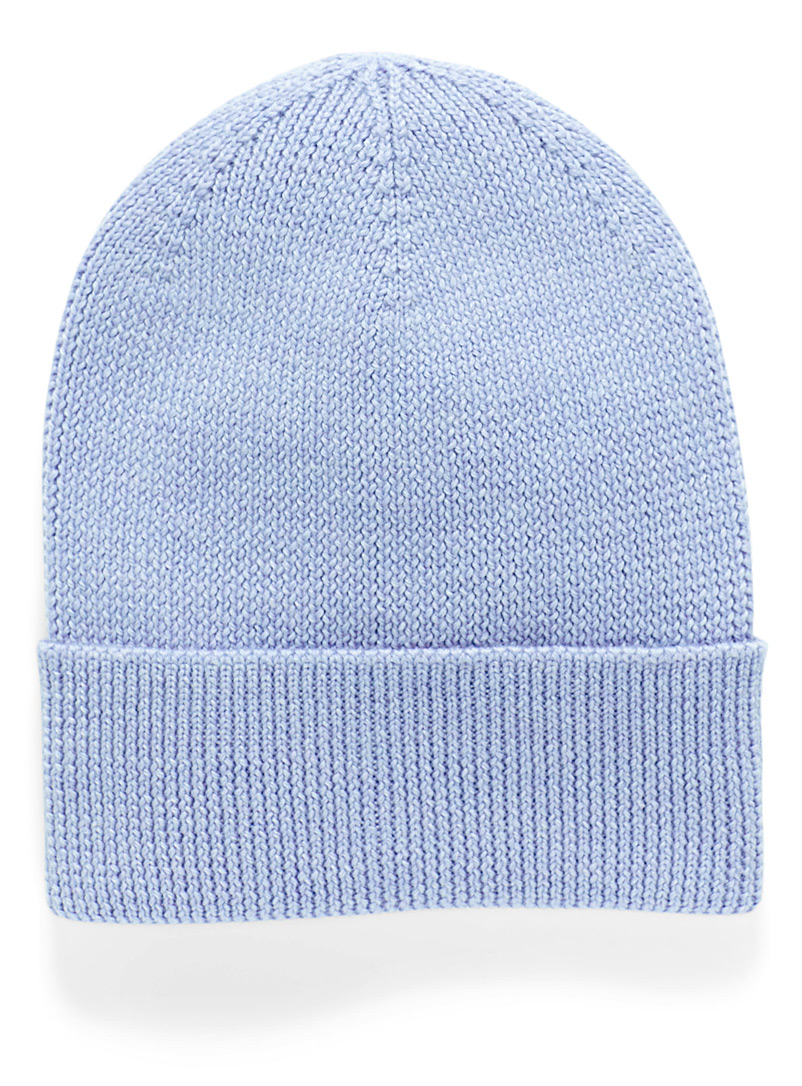 Simons Baby Blue Responsible merino wool tuque for women