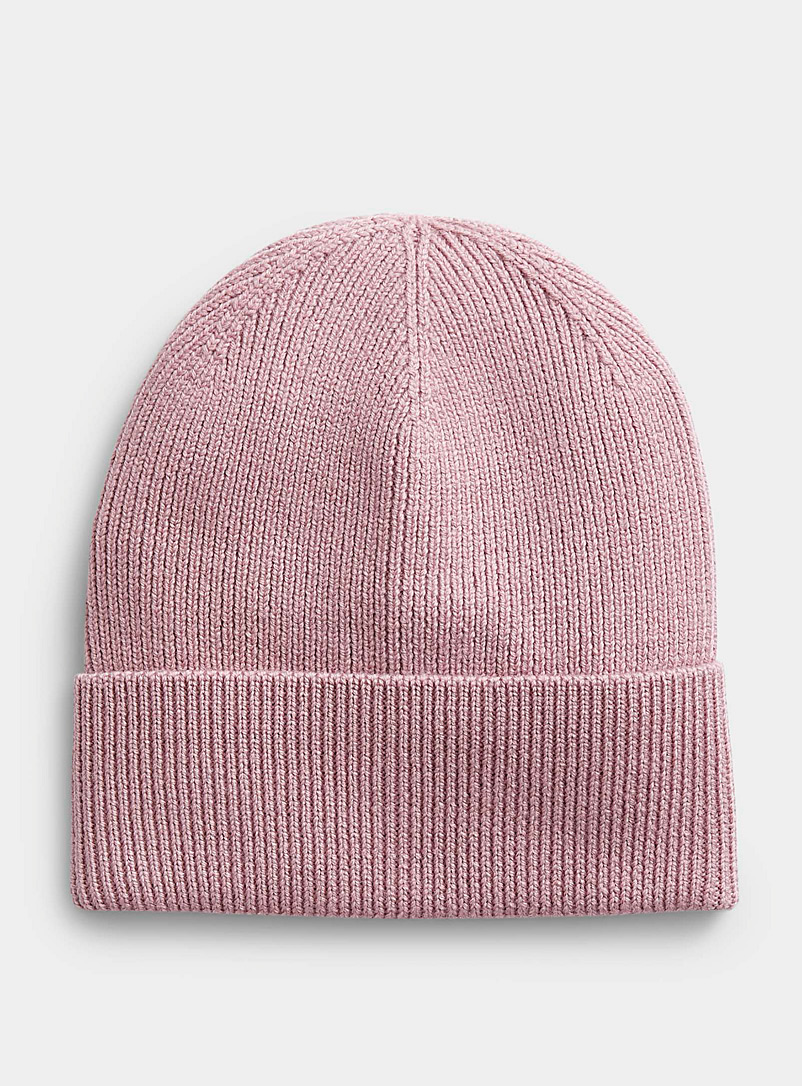 Simons Pink Responsible merino wool tuque for women