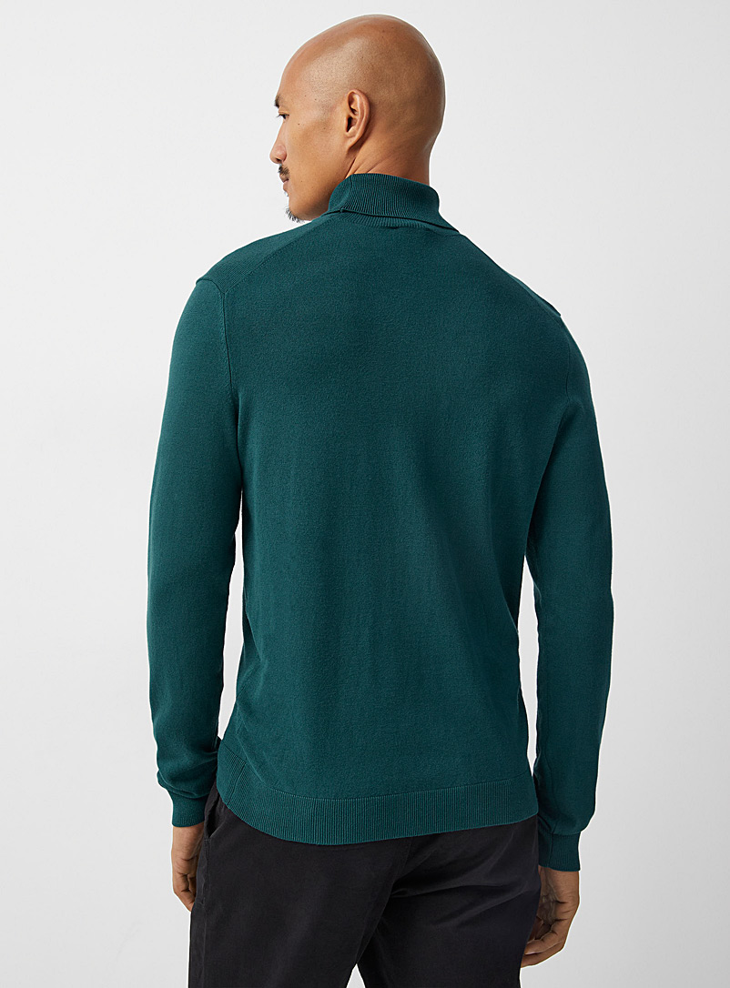 Le 31 Green Fine knit turtleneck for men