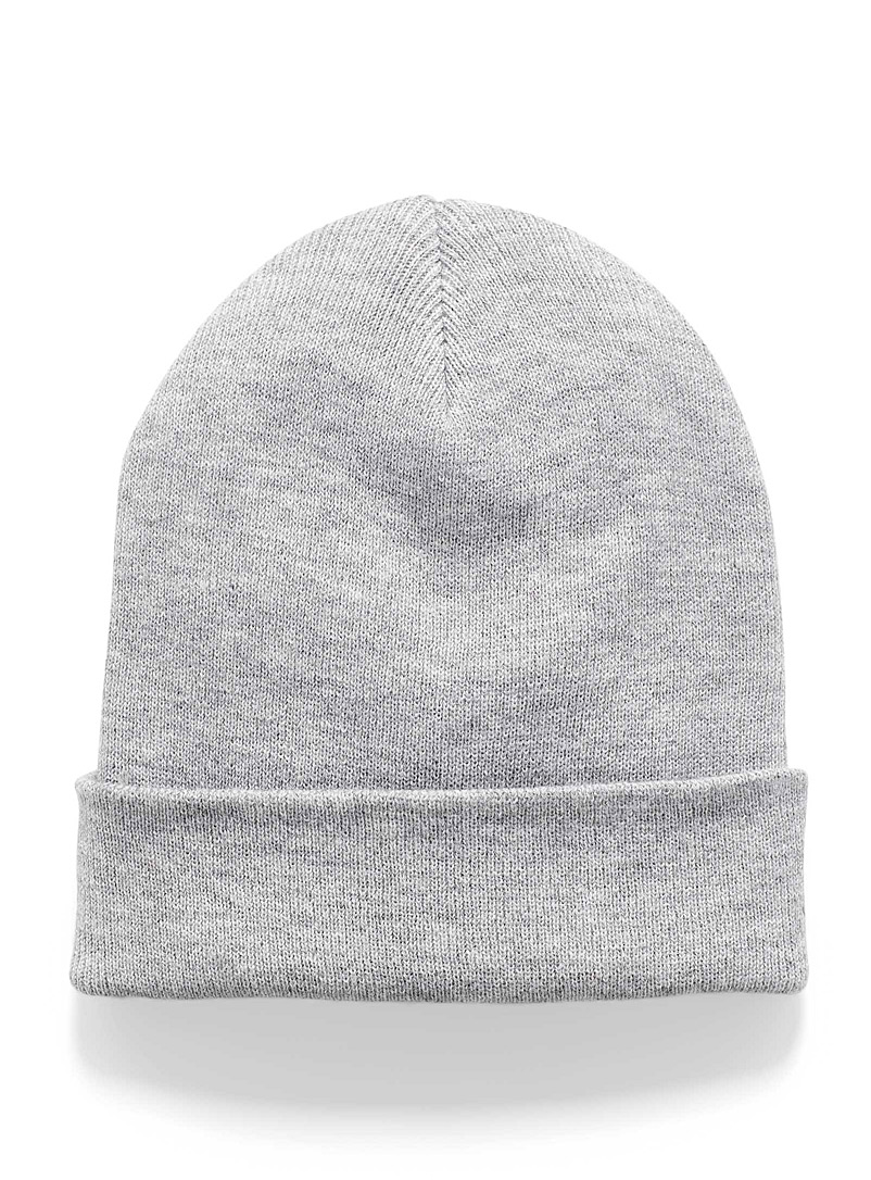 Simons Grey  Wide-cuff tuque for women