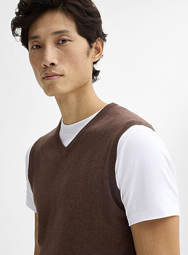 Soft knit vest