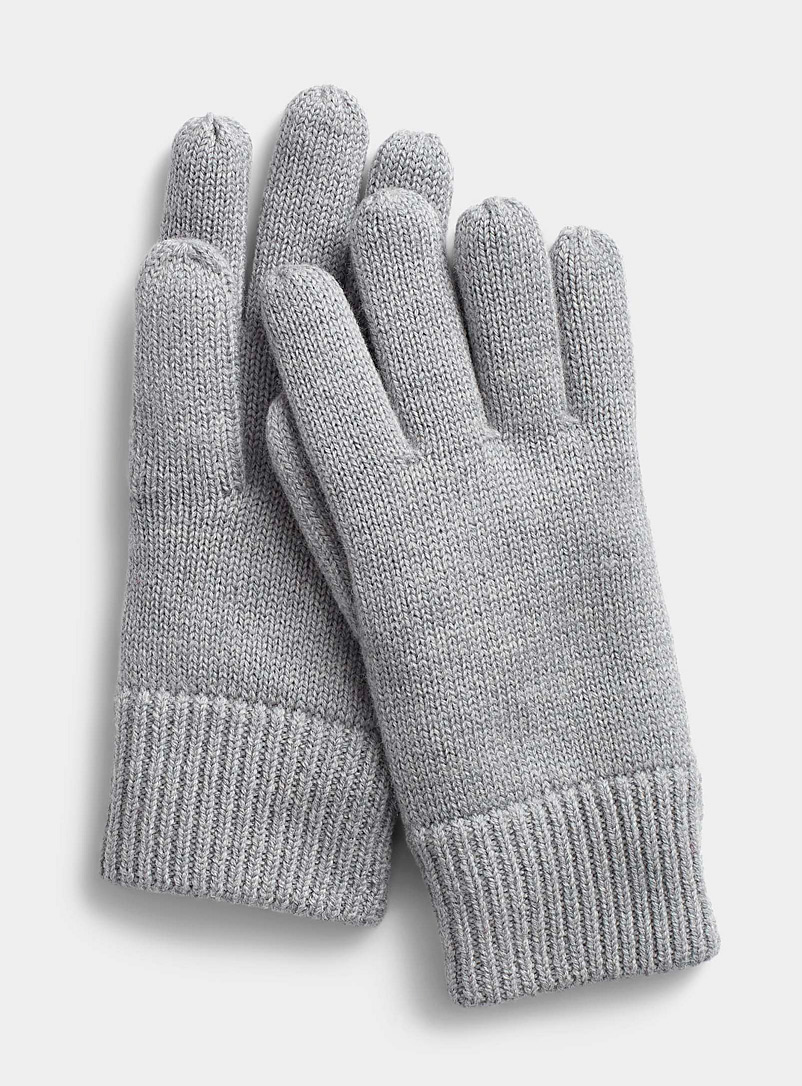 Simons Grey Colourful eco-friendly merino gloves for women