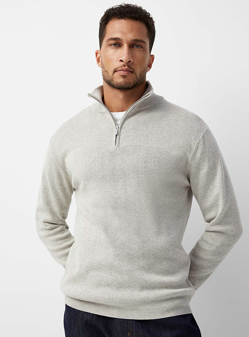 Half-zip minimalist sweater