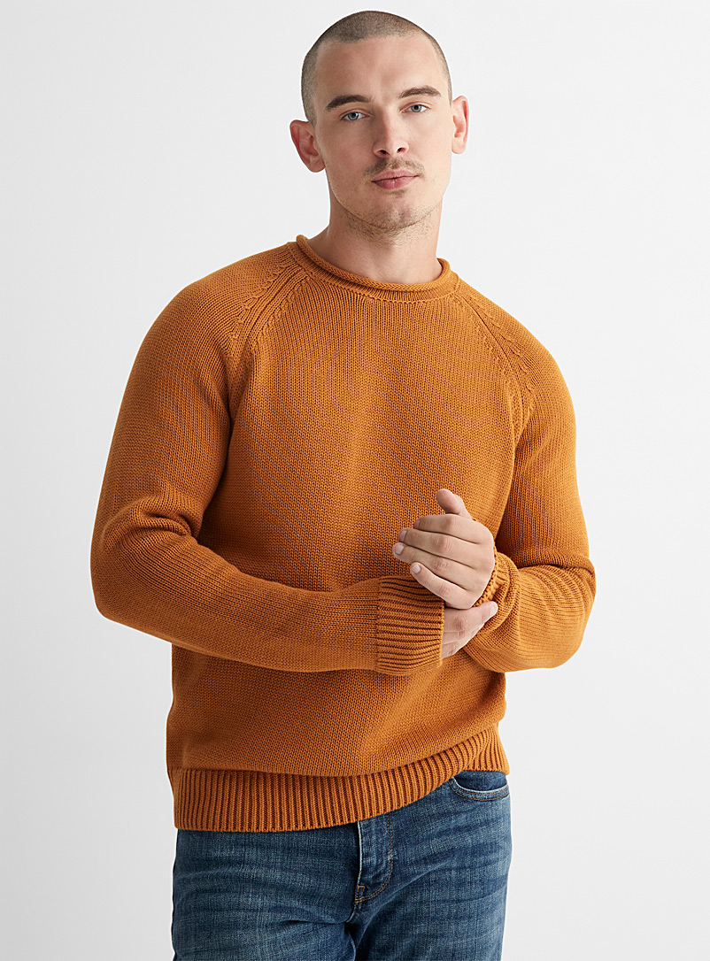 Le 31 Honey Rolled crew-neck sweater for men