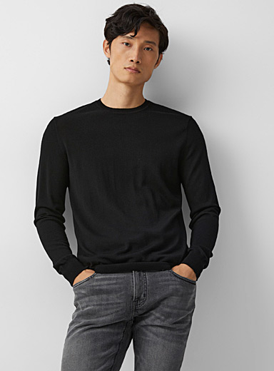 Responsible merino crew-neck sweater | Le 31 | Shop Men's Merino Wool ...