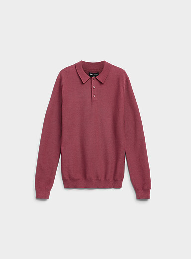Le polo tricot alv&eacute;ole optique