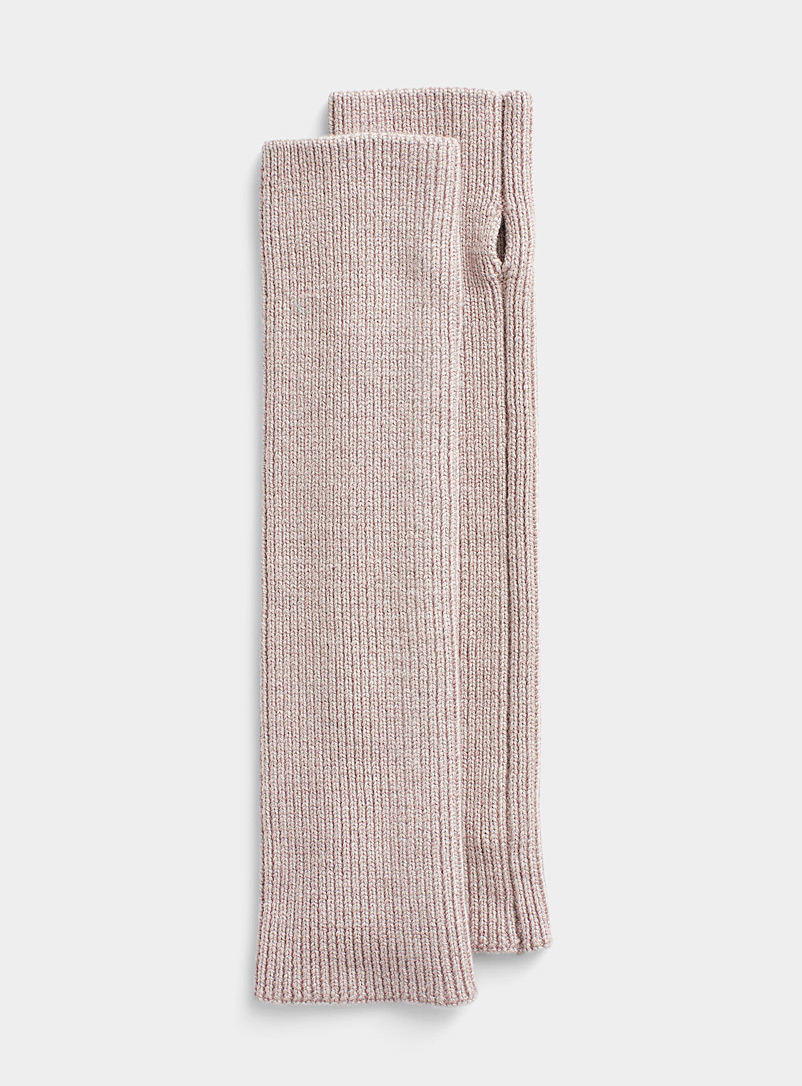 Simons Fawn Long eco-friendly merino wool wrist warmers for women