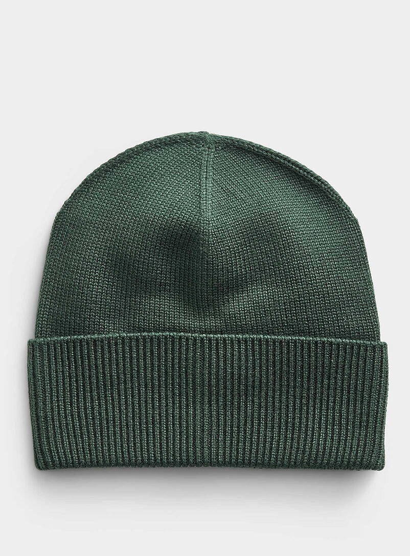 Bonnet D'Hiver En Laine Mérinos 80% Gaufré Double Couche - 2 Styles De Port, Taille M/L Et XL/XXL, Unisexe