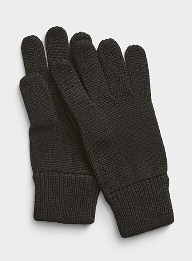 Le gant tricot pure laine m&eacute;rinos