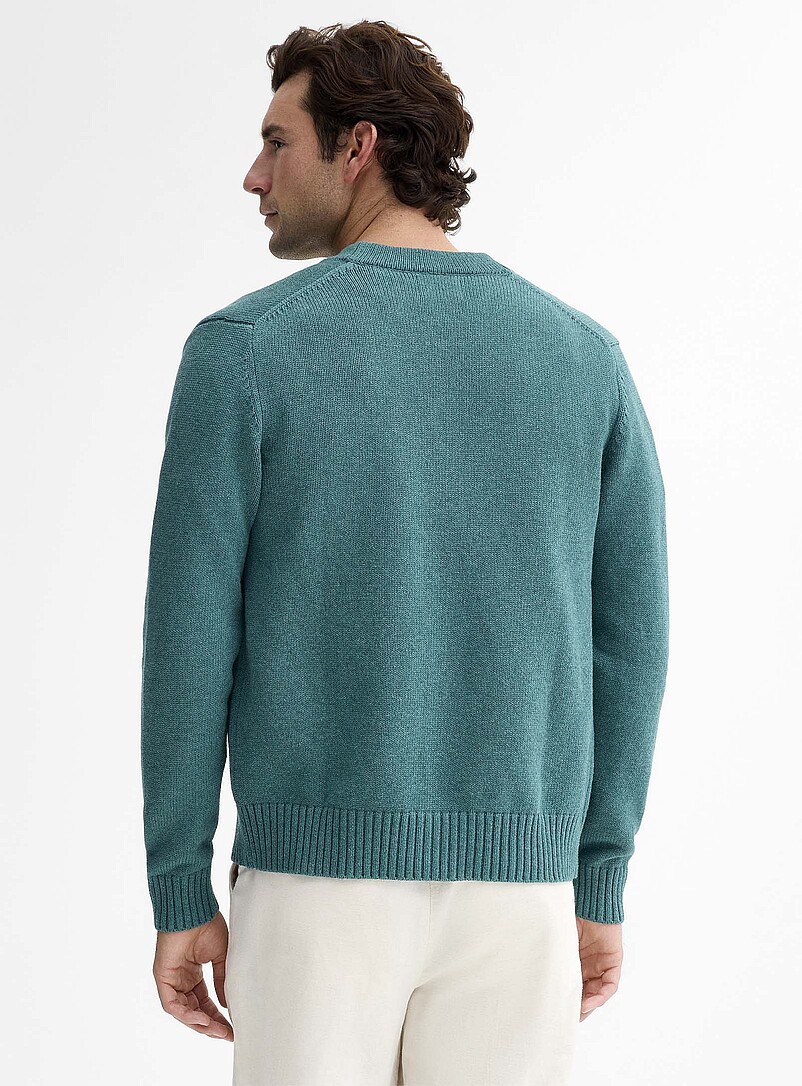 Le 31: Le cardigan &eacute;pur&eacute; doux tricot Bleu &agrave; motifs pour homme