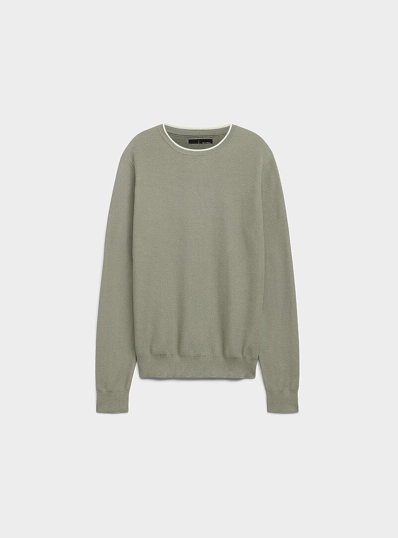 Le 31 Oxford Honeycomb knit sweater for men