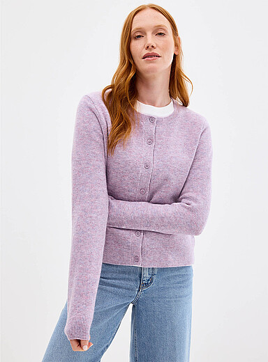 Le cardigan moelleux uni