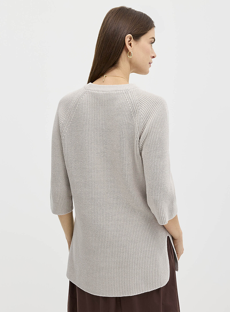 Contemporaine: Le chandail tunique manches raglan Gris clair pour femme