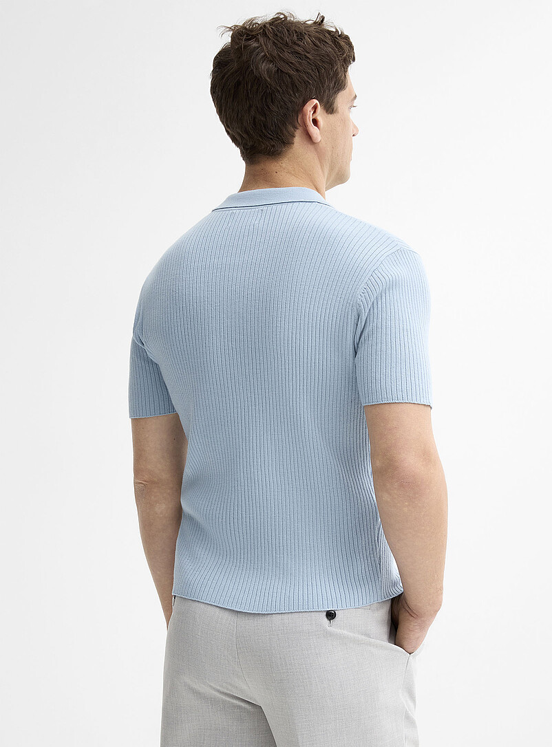 Ribbed responsible merino wool polo | Le 31 | | Simons