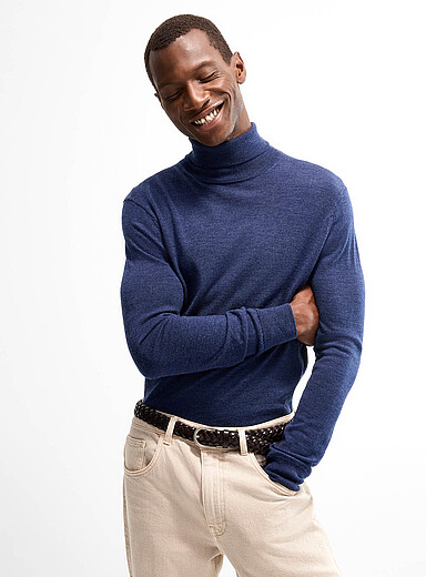 Responsibly sourced merino wool turtleneck sweater