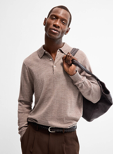 Responsible merino wool polo