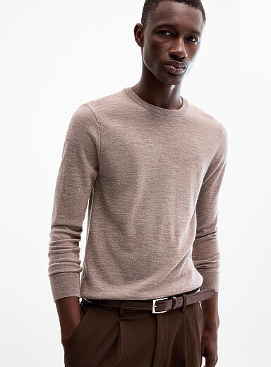 Responsible merino wool crew-neck sweater