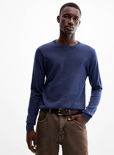 Responsible merino wool crew-neck sweater