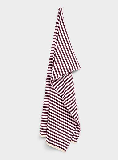 Contrast-trim striped scarf