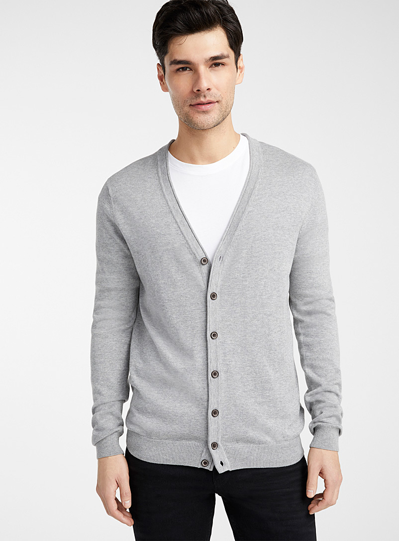 Organic cotton knit cardigan | Le 31 | Shop Men's Shawl Collar Sweaters ...