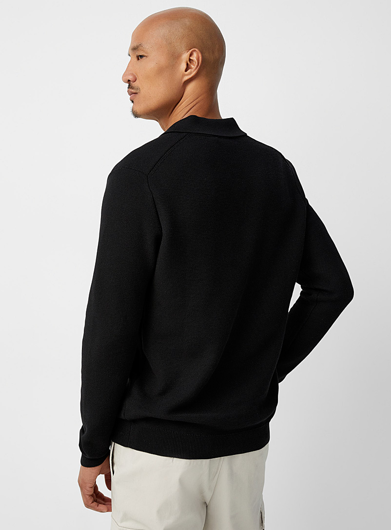 Optical honeycomb knit polo product image 2